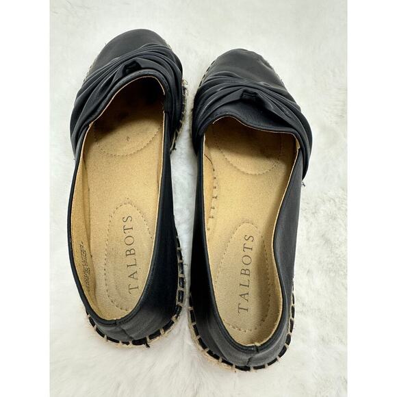 TALBOTS IZZY CINCHED NAPPA ESPADRILLES SIZE 5M - Picture 3 of 8